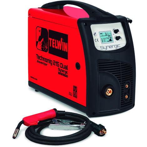 TELWIN 816053 SOLDADORA INVERTER HILO TECHNOMIG 215 DUAL SYNERGIC