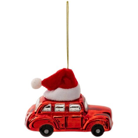Tema capó de coche H.10cm rojo - Feeric lights & christmas