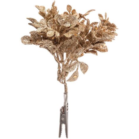 Tema de Navidad Flor de Purpurina Oro - Atmosphera créateur d'intérieur