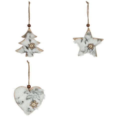 Tema de Navidad Forma de Madera + Piel X 3 - Feeric lights & christmas