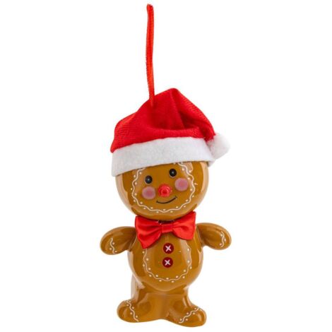 Tema pan de jengibre nariz roja papel H.13cm marrón - Atmosphera créateur d'intérieur