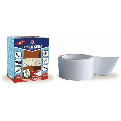 Temobi -Klebeband fÐ©r die Insektenkontrolle in Ð”rbolen und Pflanzen 5 cm x 5 m