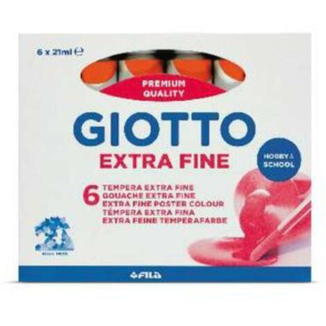 Tempera Giotto Tubo 7 Arancione 05 X6