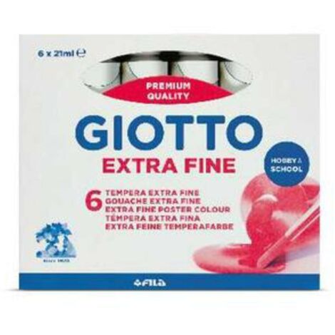 Tempera Giotto Tubo 7 Bianco 01 X6