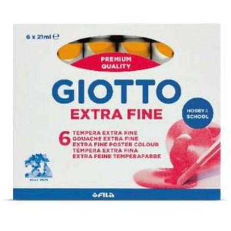 Tempera Giotto Tubo 7 Giallo Scuro 04 X6