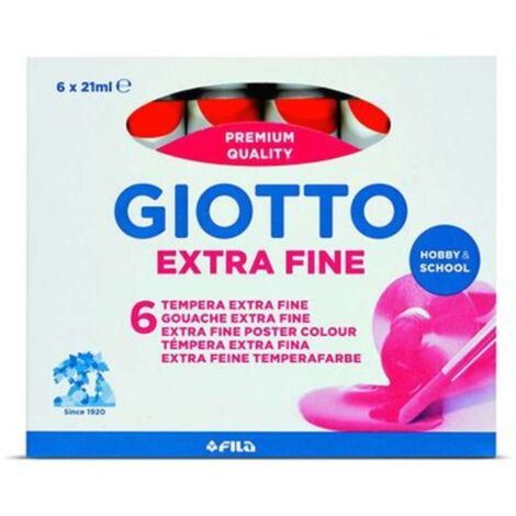 Tempera Giotto Tubo 7 Rosso Vermiglione 07 X6