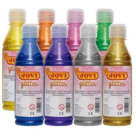 TEMPERA JOVI LIQ.GLITTER 250 ml VERDE