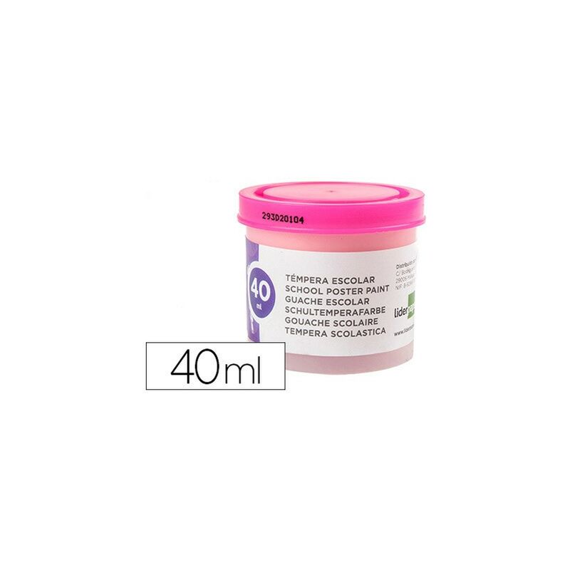 

Tempera escolar 40 ml rosa (pack de 5 uds.) - Liderpapel