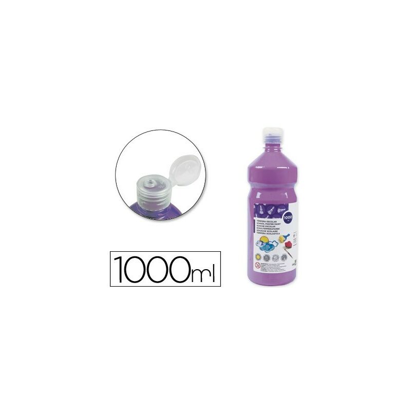 

Tempera liquida escolar 1000 ml lila - Liderpapel