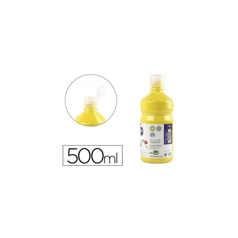 

Tempera liquida escolar 500 ml amarillo - Liderpapel