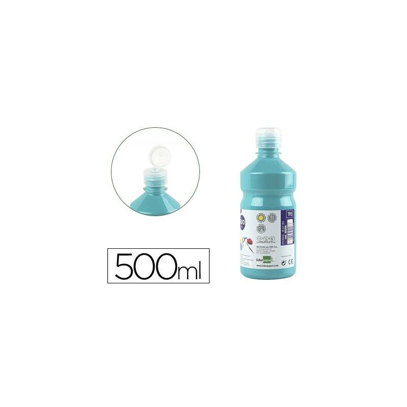 

Tempera liquida escolar 500 ml turquesa - Liderpapel