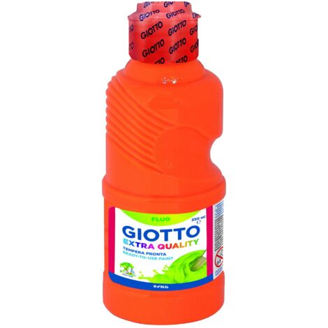 TEMPERA LIQUIDA NARANJA FLUOR 250 ML GIOTTO