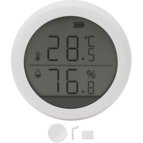 Temperatur- und Feuchtigkeitssensor mit LED-Anzeige für Zuhause und Büro