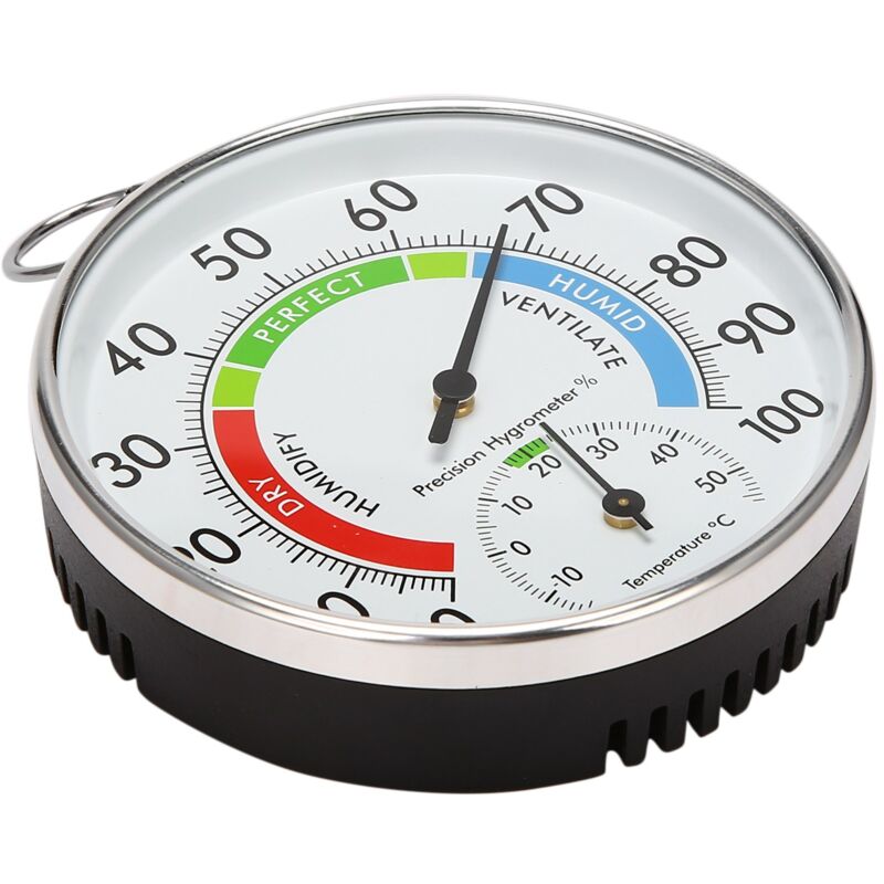 Image of Temperatur und Luftfeuchtigkeit Analoganzeige Indoor Outdoor Thermometer Hygrometer L15
