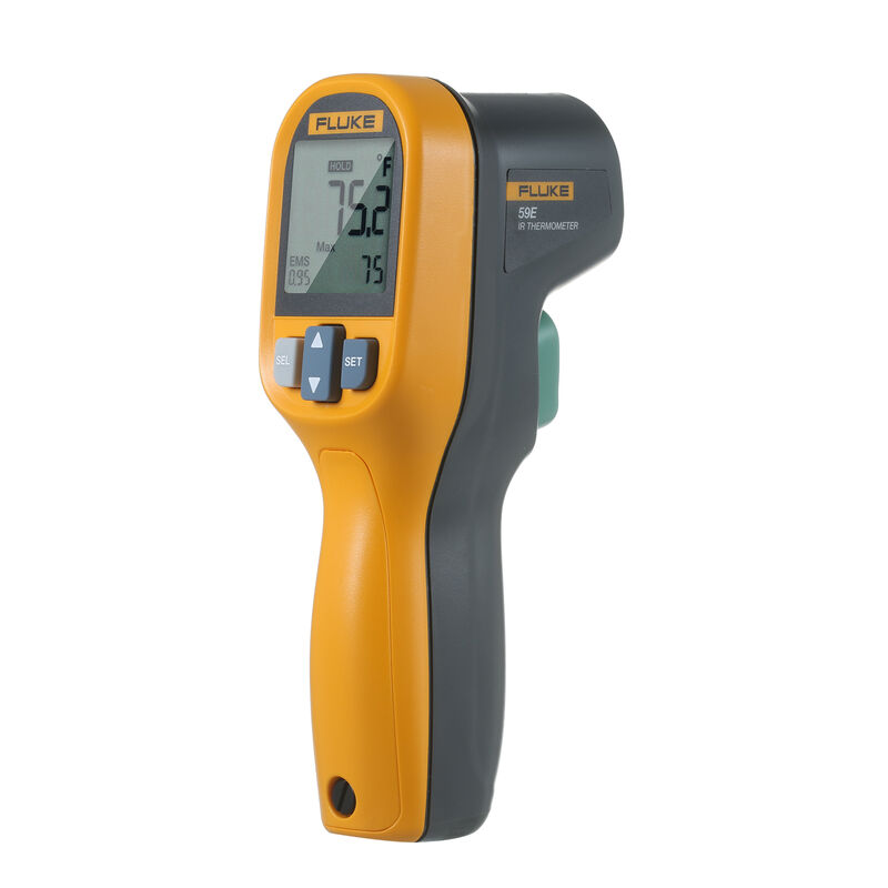 

Temperatura de mano FLUKE 59E termometro infrarrojo IR Mini Termometro Digital Tester 8: 1 Laser termometro calibrador de la temperatura del arma IR