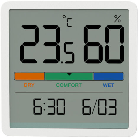 Temperature and Humidity Monitor, 3 in 1 Temperature Tester, Digital Display, Thermometer