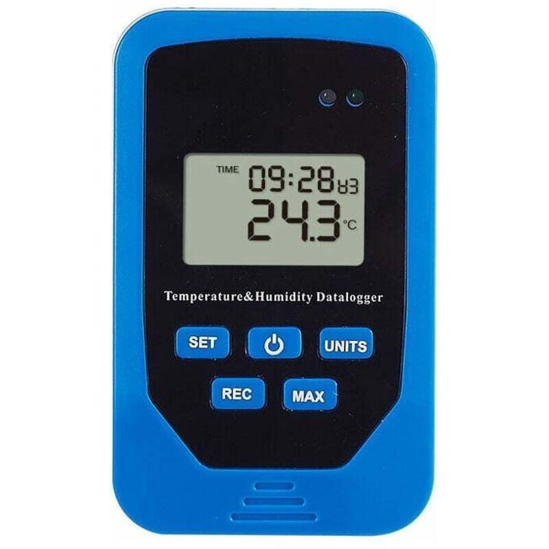Temperature and humidity range recorder for warehouses. Indoor temperature and humidity switch. High-quality ABS material.