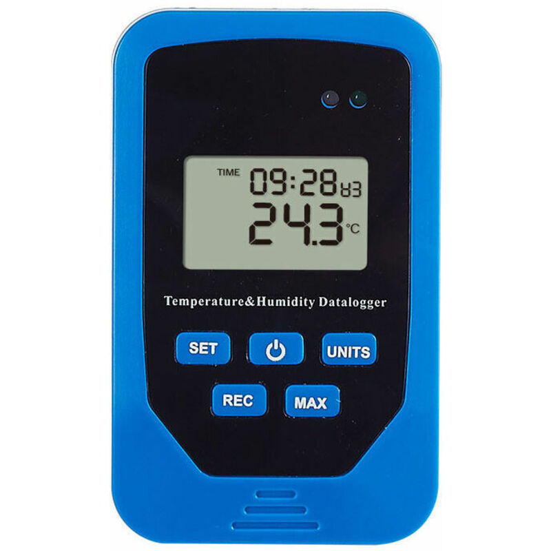 Temperature and humidity range recorder for warehouses. Indoor temperature and humidity switch. High-quality ABS material.