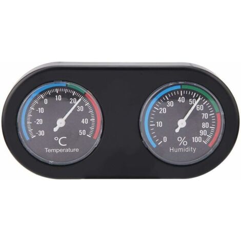 Température mini analogique hygromètre Forme Ronde thermomètre hygromètre for Reptile réservoir