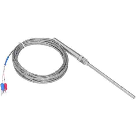 Temperaturfühler Typ K, 100 mm, 0–400 °C, für Messgeräte