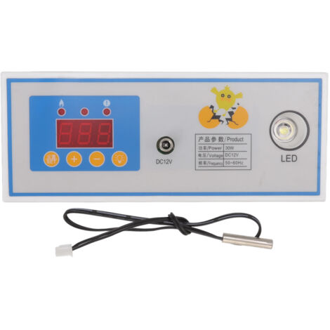 Temperaturregler für Brutapparate Vollautomatischer digitaler Brutapparat-Thermostat für Eier 30W 12V.
