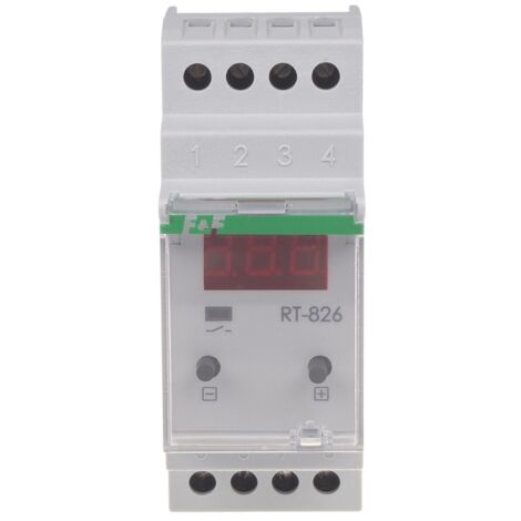 Temperaturregler ohne Fühler, digital, Temperaturregelbereich: -25÷130°C, Kontakt: 1NO, I=16A, 2 Module