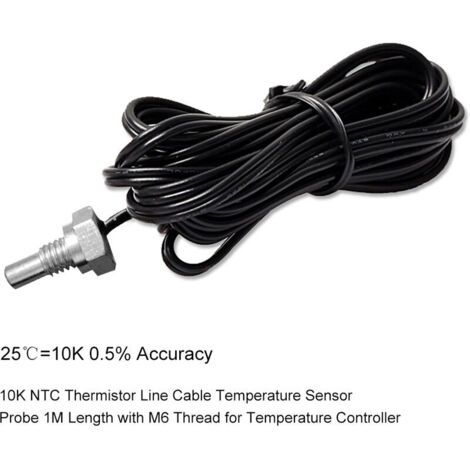 Temperatursensor mit spezieller Edelstahlsonde (1 Meter)