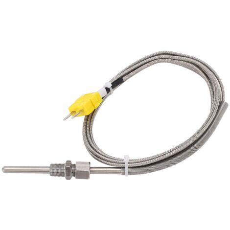 Temperatursensorsonde, Hochgenaues 1/8 NPT-Gewinde, 2 Meter Kabel, Korrosionsbeständigkeit -100–1250 ℃ K-Temp-Thermoelement für die Chemische Metallurgie