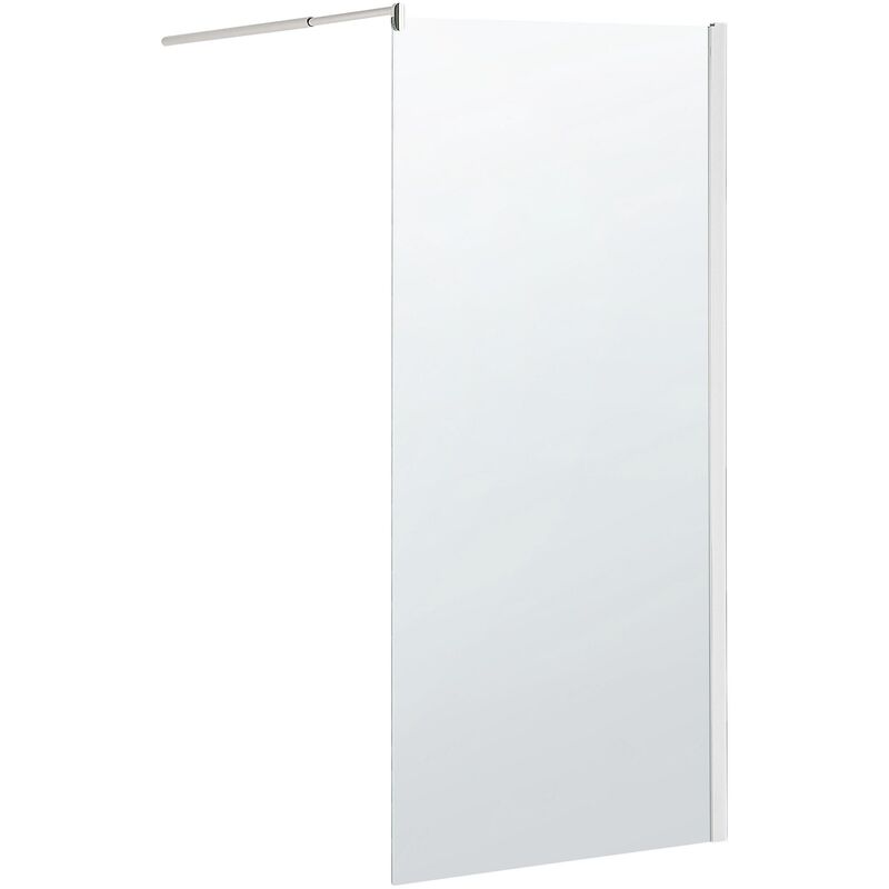 Wet Room Bathroom Shower Screen Tempered Glass Doorless 80 x 190 cm Ahaus - Transparent