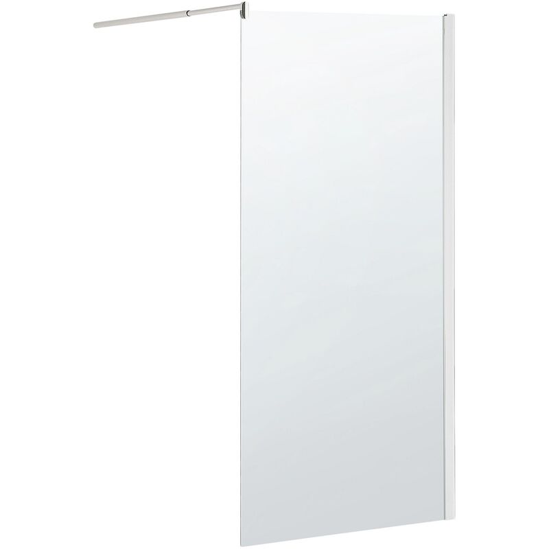 Wet Room Bathroom Shower Screen Tempered Glass Doorless 90 x 190 cm Ahaus - Transparent