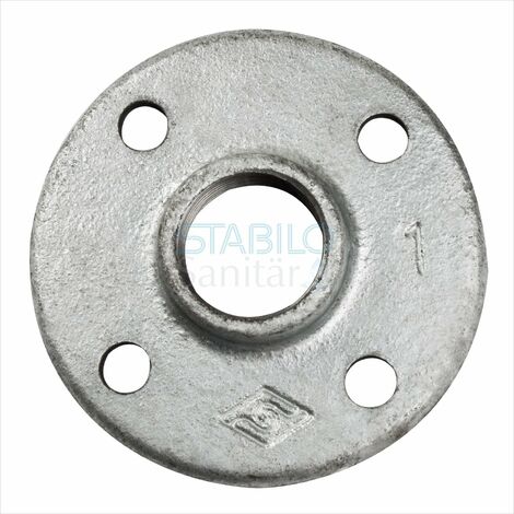 Temperguss Gewindeflansch 2" Zoll Rohrflansch DN50 Flansch