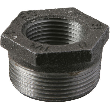 Temperguss Reduzierstück Nr. 241 schwarz 11/2x1