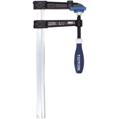 Temperguss-Schraubzwinge Spann-W.500mm A.120mm 3K-Griff 35x11mm TECWERK