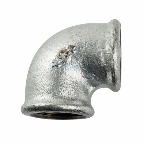 Temperguss Winkel 1 1/2 3/2 Zoll 90 Grad DN40 Rohrwinkel Bogen Gewinde Fitting