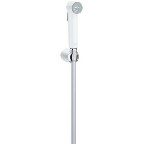 Tempesta-F Trigger Spray 30 Support de douche mural 1 jet, Chromé/blanc  (27812IL1)