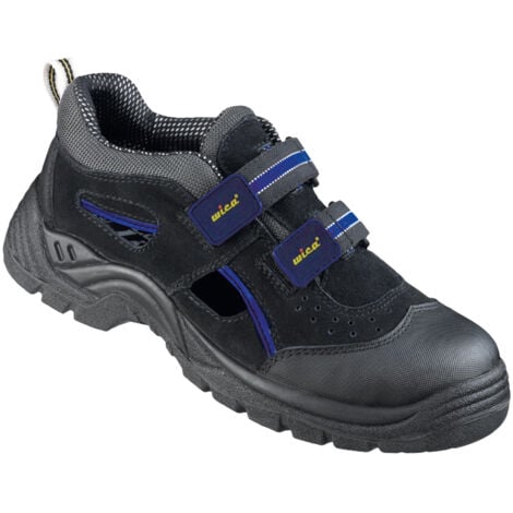 WICA TEMPLIN Sandalen LUCKY LINE Schwarz/Blau EN ISO 20345 S1, Gr.37