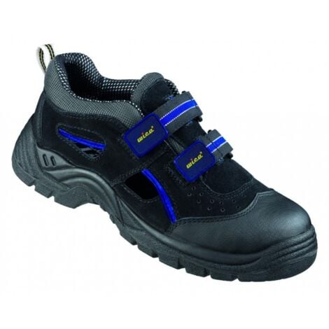 WICA TEMPLIN Sandalen LUCKY LINE Schwarz/Blau EN ISO 20345 S1, Gr.42