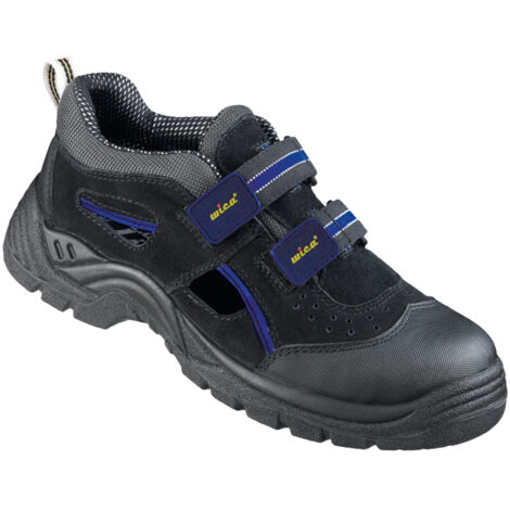 WICA TEMPLIN Sandalen LUCKY LINE Schwarz/Blau EN ISO 20345 S1, Gr.46