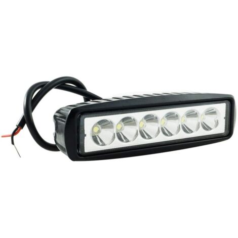 TEMPO DI SALDI 2 Fari Supplementari A Led 18W Luce Bianca Fredda 6 Led X Auto Moto Fuoristrada