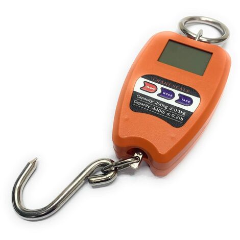 TEMPO DI SALDI Bilancia Professionale Digitale Industriale Gancio Dinamometro Molla Max 200 Kg