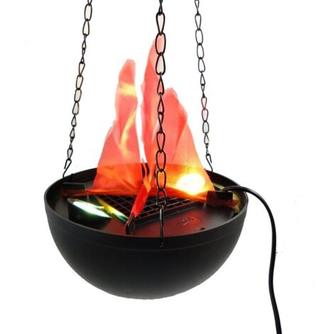 TEMPO DI SALDI Lampada Effetto Fuoco Con Fiamma Finta Luci A Led Rosse E Catena A Sospensione