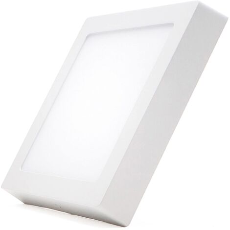 TEMPO DI SALDI Pannello Led Da 18W Quadrato 21 X 21 Cm Lampada Plafoniera Da Superficie Bianca