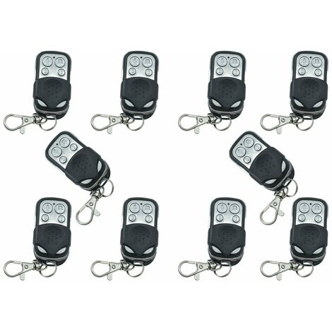 Tempo di Saldi Set di 10 telecomandi universali per cancello automatico, codice fisso, frequenza 433,92 MHz (colori luce assortiti)