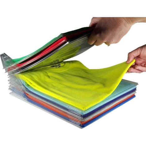 TEMPO DI SALDI Sistema Salvaspazio per T-Shirt da 10 Unità, ideale per Armadio e Comodino