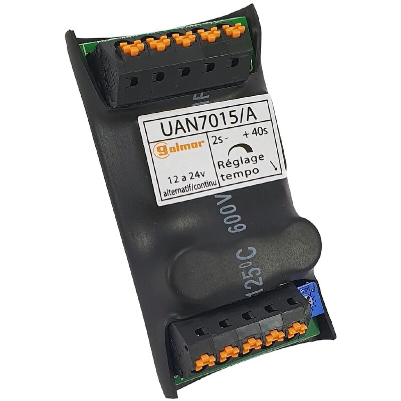 Temporisateur de gâche - de 1 à 40 secondes - 12/24 ac/dc Bitron uan7015/a