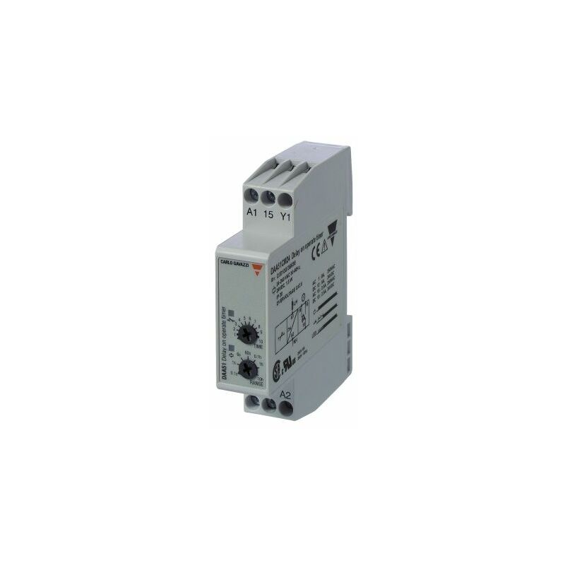 Relais temporisé Carlo Gavazzi 24 240 v ac, 24V c.c., Rail din, 2 contacts ( Prix pour 1 )