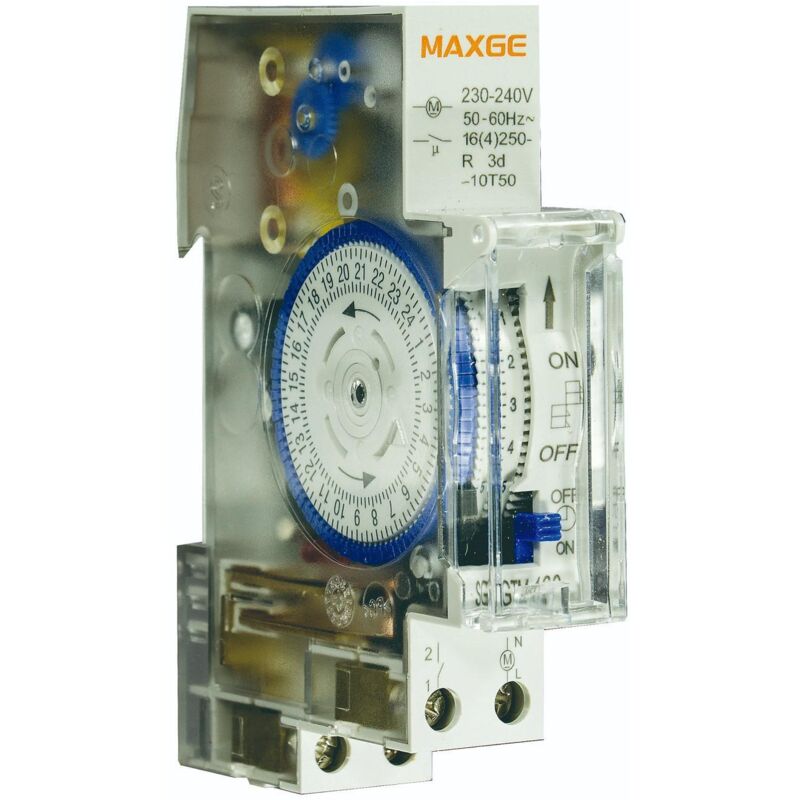 

Temporizador Analógico Modular MAXGE con Reserva de 70h SGTM-180 16 A - 16 A
