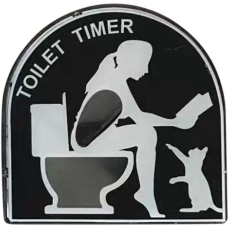 Temporizador de baño con reloj de arena, 5 minutos, multicolor, PVC/ABS, 9,5 x 3,2 x 9,4 cm, divertido, regalo original