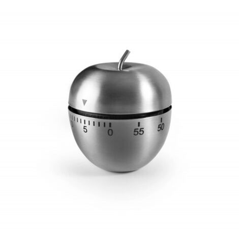 TEMPORIZADOR DE COCINA ACERO INOX 6X6 CM