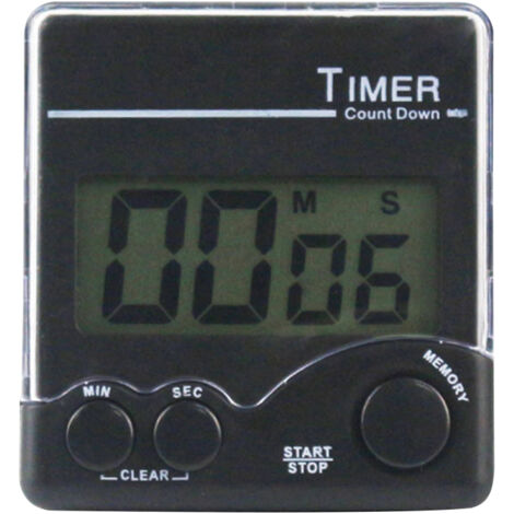 Temporizador de cocina digital con potente soporte magnético, alarma sonora y pantalla grande, ideal para la gestión del tiempo, deportes, repostería y huevos.